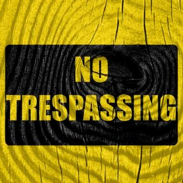 No trespassing sign Stock Illustration