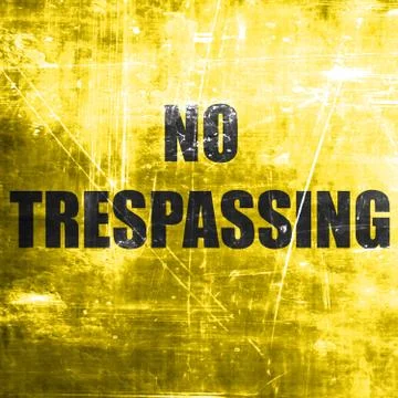 No trespassing sign Stock Illustration