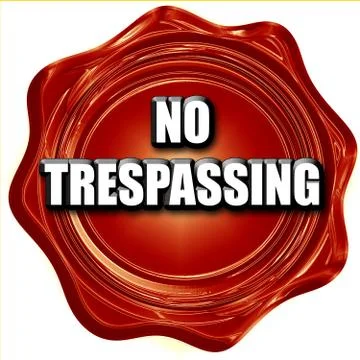 No trespassing sign Stock Illustration