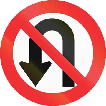 No U-Turn in Chile Stock Illustration