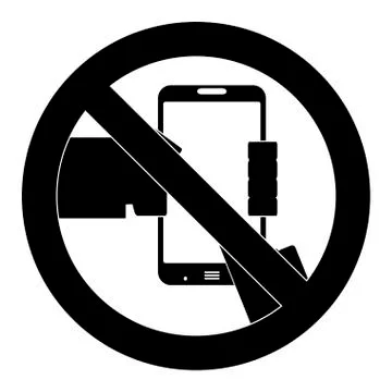 No use smartphone icon Stock Illustration