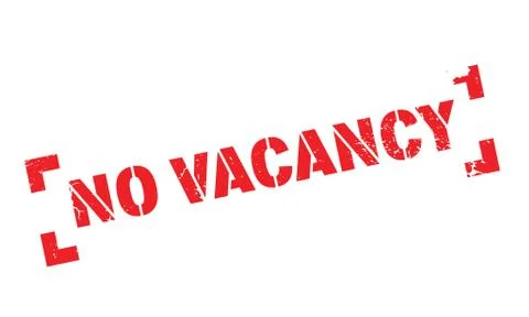 No Vacancy rubber stamp Stock Illustration