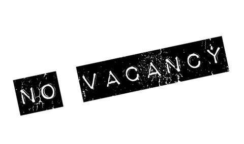 No Vacancy rubber stamp Stock Illustration