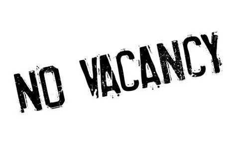 No Vacancy rubber stamp Stock Illustration