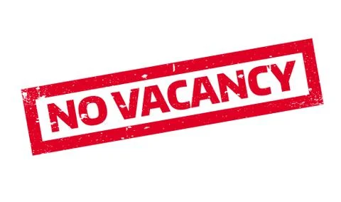 No Vacancy rubber stamp Stock Illustration