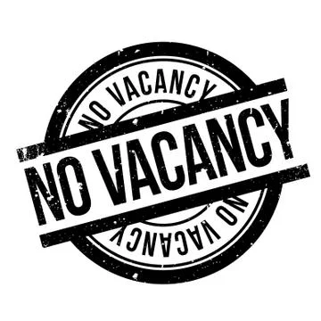 No Vacancy rubber stamp Stock Illustration