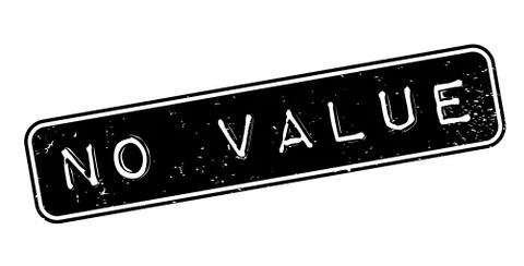 No Value rubber stamp Stock Illustration
