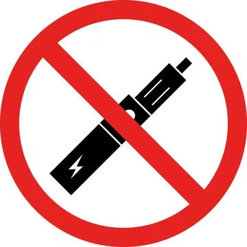 No vaping sign. Stock Illustration