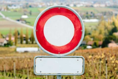 No vehicles allowed Stock Photos