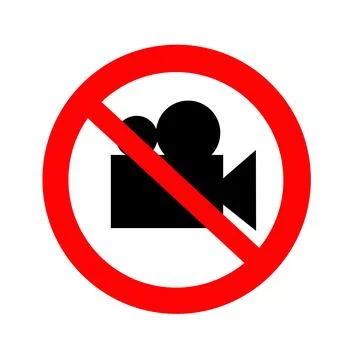 No Video camera icon Stock Illustration