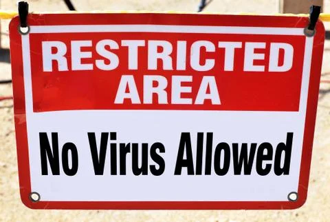 No Virus Allowed. Stock Photos