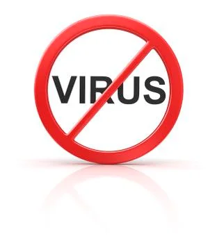 No virus Stock Illustration