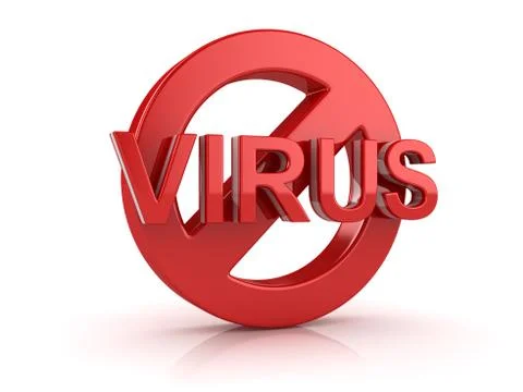 No Virus Symbol 스톡 일러스트