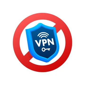 No vpn. Vector set. Safety internet technology. Digital technology data イラスト素材