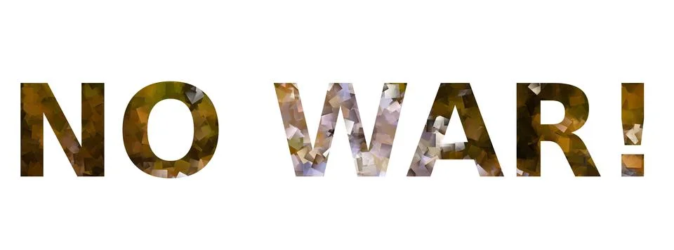 NO WAR Stock Illustration