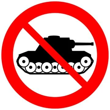 No war sign Illustrazione stock