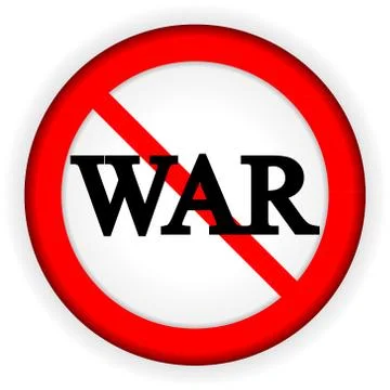 No war sign Stock Illustration