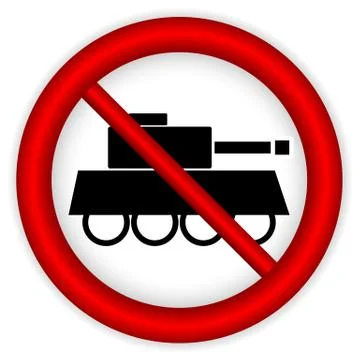 No war sign. Stock Illustration