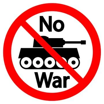 No war sign Illustrazione stock