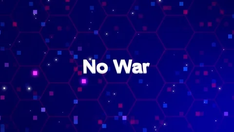 No War text animation with background Stock Footage 260209771