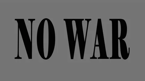 No War text. Video animation 4K Stock Footage 174193155