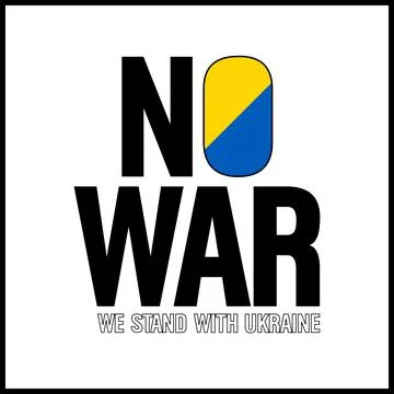 No War in Ukraine. Vector Illustration Stock Illustration