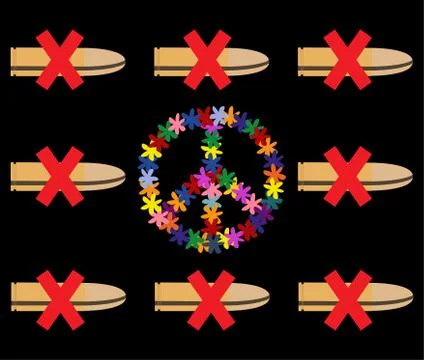 No war. Vector illustration Stock Illustration