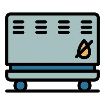 No water convector icon vector flat Illustrazione stock