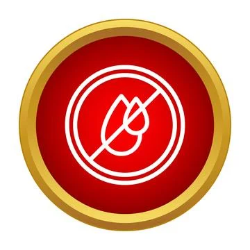 No water drops warning sign icon Stock Illustration