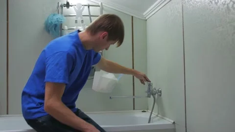 No Water In The Tap Stock Footage 166171455
