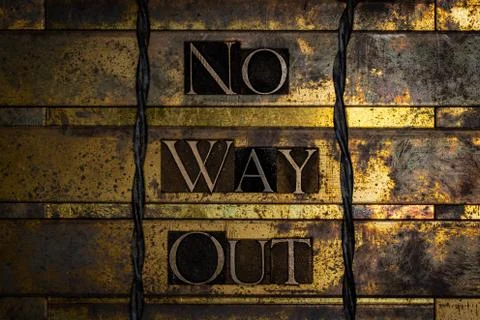 No Way Out Stock Illustration