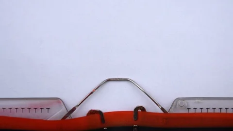 No way - phrase printed on an old typewriter in red letters, close up. Stockbeeldmateriaal 126777152