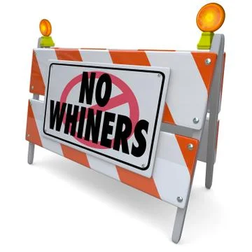No whiners annoying complainers irritating problem customer Stock Illustration