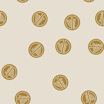 No wi fi glyph seamless pattern Stock Illustration