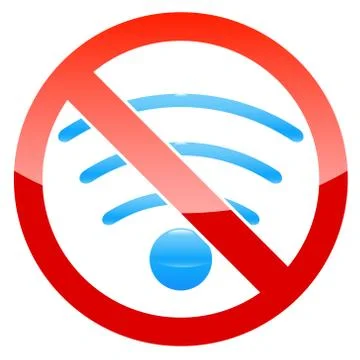 No wifi Stock Illustration