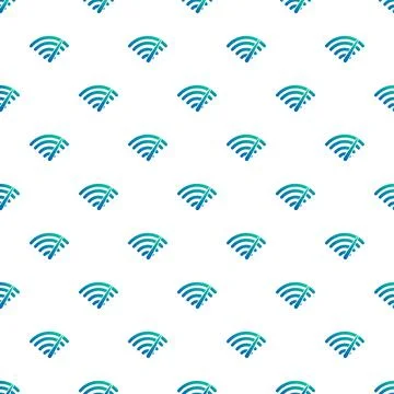 No wifi signal seamless pattern background Stock Illustration