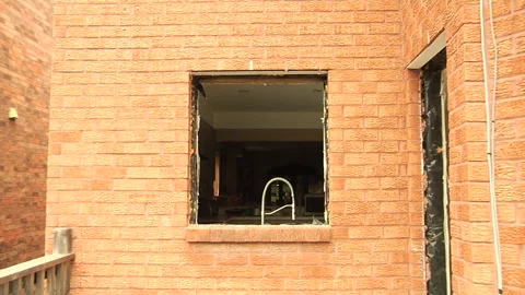 No windows in the building Stock Footage 133616298