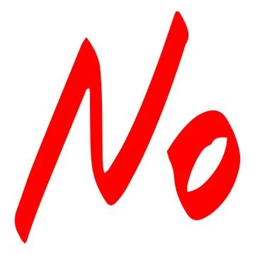 No word, stop sign, red marker or pencil negative grade of exam and test result Stock Illustration