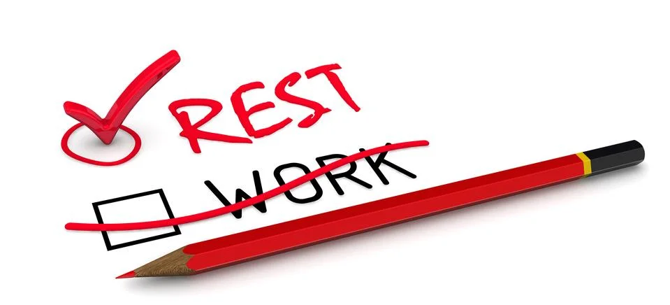 No work without rest! 스톡 일러스트