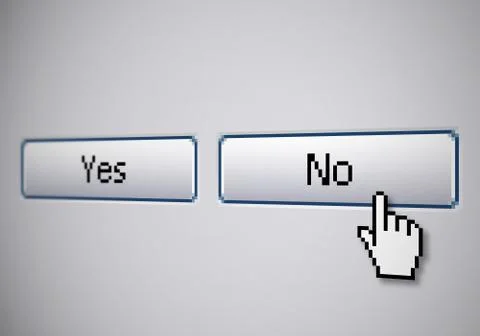 No Yes buttons Stock Illustration
