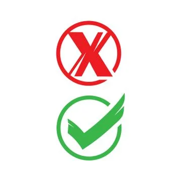 No &amp; yes signs Stock Illustration