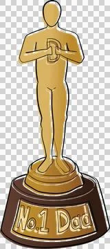 No.1 Dad trophy Stock Illustration