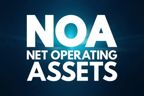 NOA - Net Operating Assets acronym, business concept background Foto stock