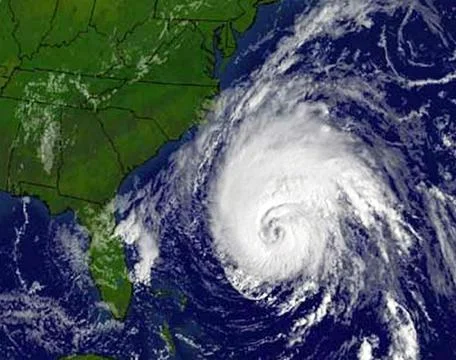 Noaa Map Plot of Hurricane - Sep 2003 Fotos de archivo