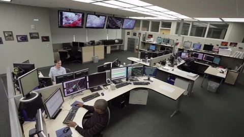 NOAA storm prediction center in Norman, Oklahoma. Stock Footage