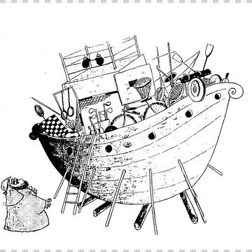 Noah Ship Stock Illustration