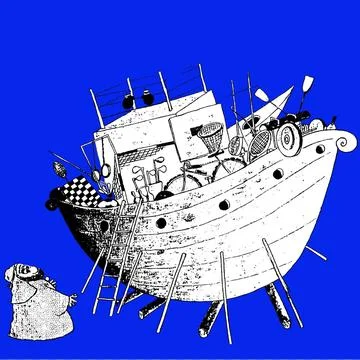Noah Ship Stock Illustration