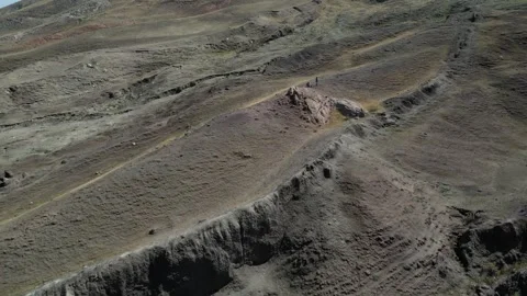 Noah's Ark, Biblical Drone View, Mount Ararat, Durupınar site, Turkey 4K Stock Footage 259535376