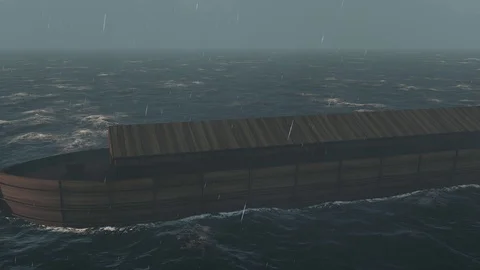 Noahs ark Flood Stock Footage 106291984
