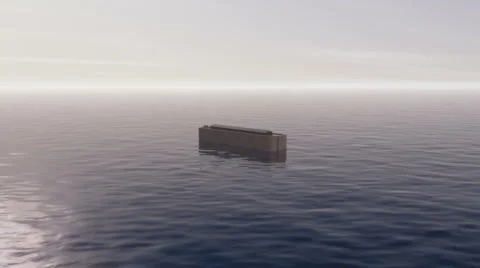 Noah's Ark in the Sea Stock Footage